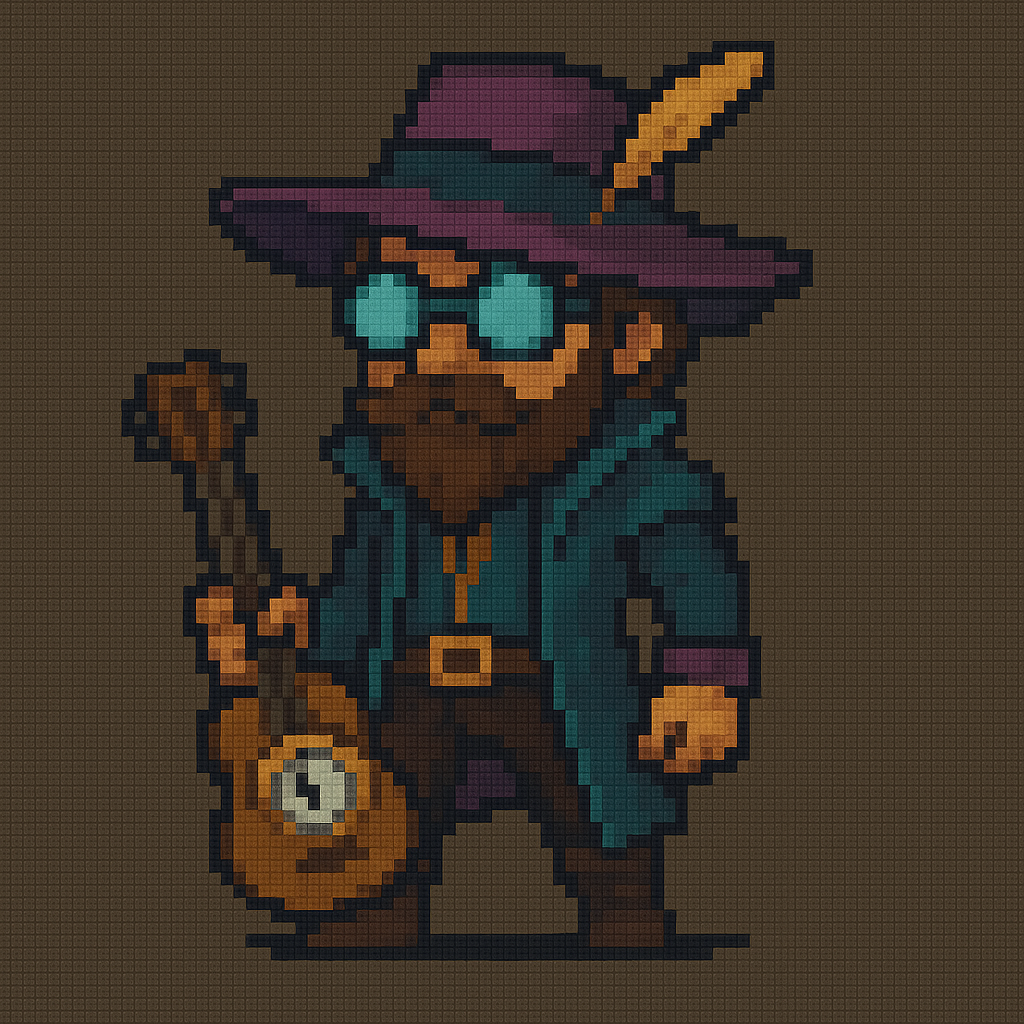 Iconic RPG Pixel Character Prompt