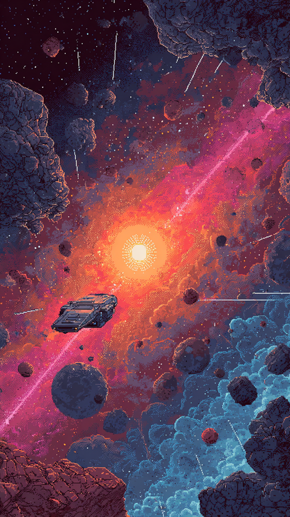 Retro Pixel Wallpaper Prompt