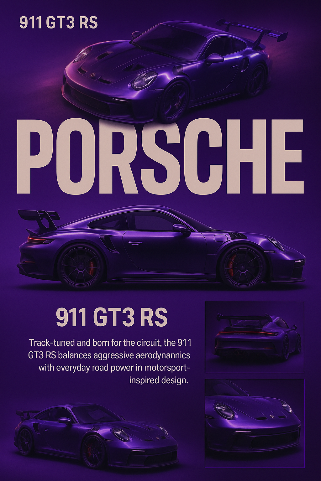 Hyperrealistic Premium Car Poster Prompt